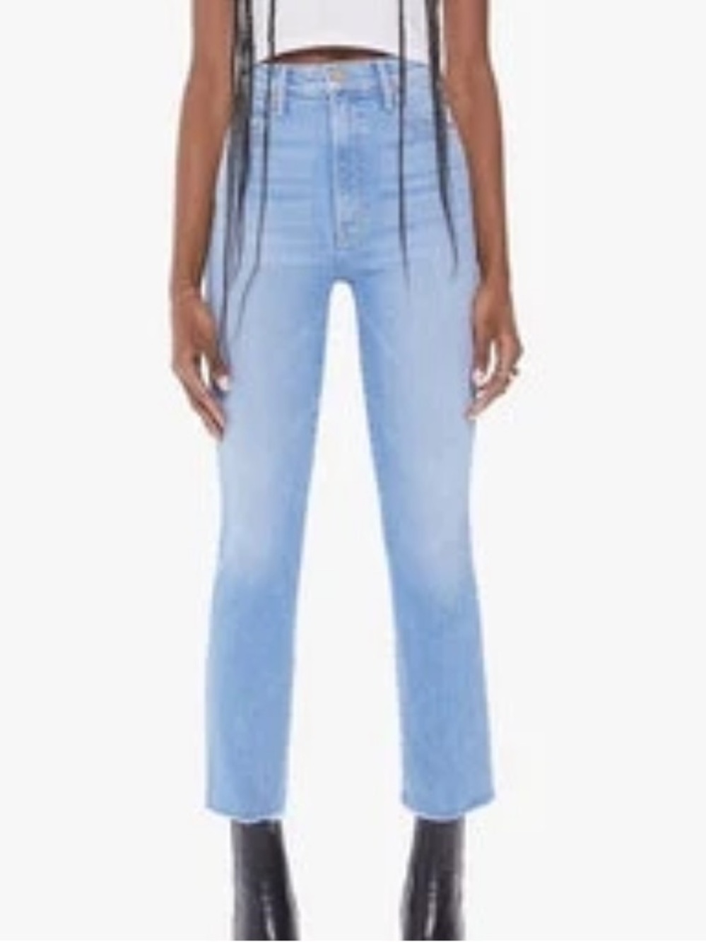Mother - The Hustler Ankle Fray Jeans in High-Life 26